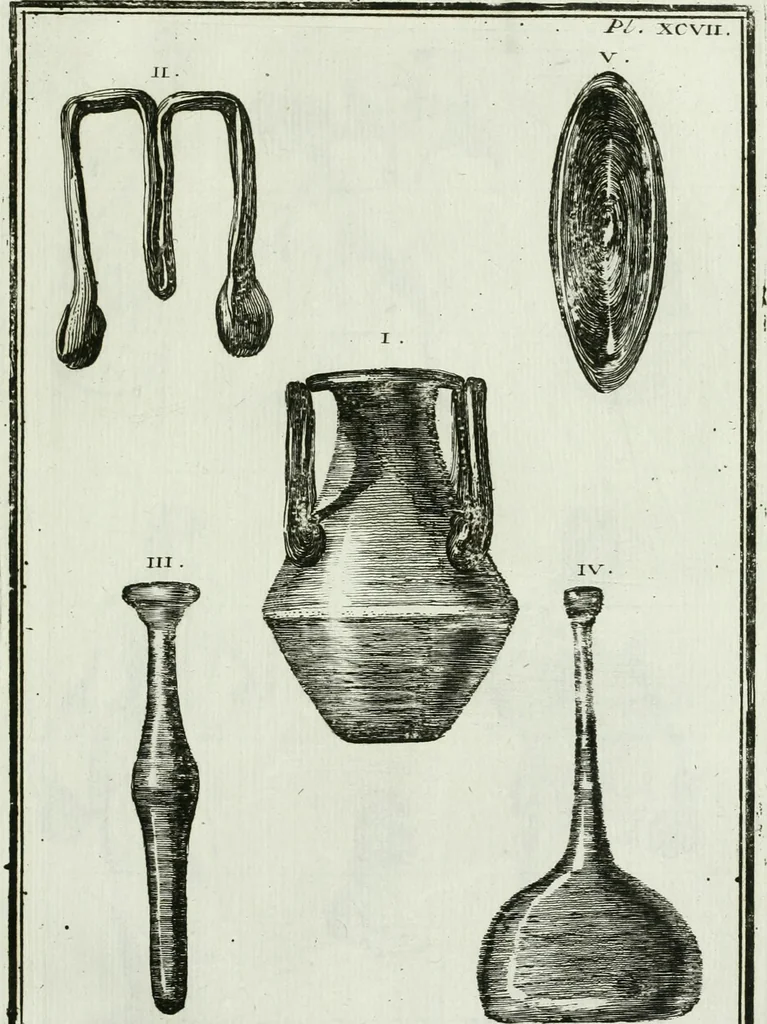 An illustration from Recueil d'antiquités egyptiennes, etrusques, grecques et romaines, 1756, leaf 642