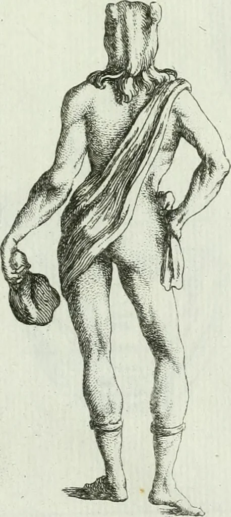 An illustration from Recueil d'antiquités egyptiennes, etrusques, grecques et romaines, 1756, leaf 644