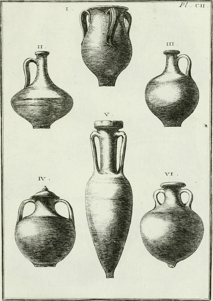 An illustration from Recueil d'antiquités egyptiennes, etrusques, grecques et romaines, 1756, leaf 652