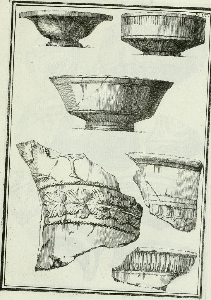 An illustration from Recueil d'antiquités egyptiennes, etrusques, grecques et romaines, 1756, leaf 656
