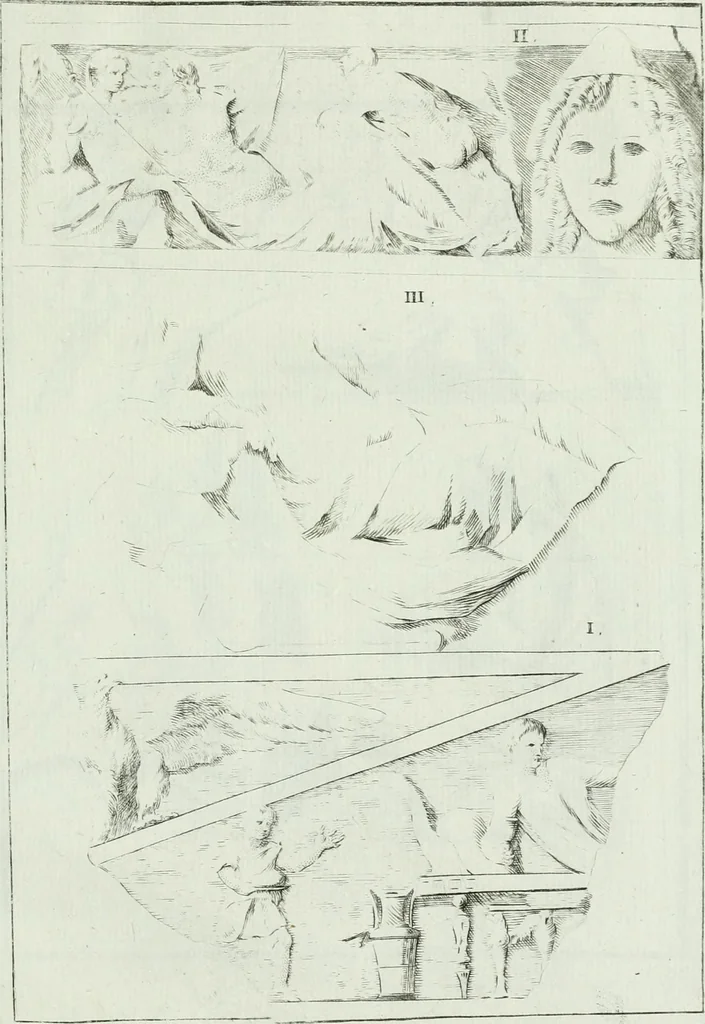 An illustration from Recueil d'antiquités egyptiennes, etrusques, grecques et romaines, 1756, leaf 676