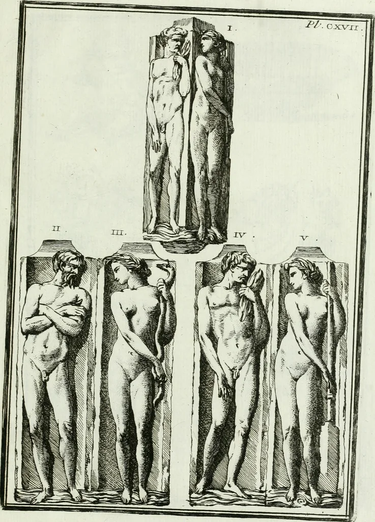 An illustration from Recueil d'antiquités egyptiennes, etrusques, grecques et romaines, 1756, leaf 682