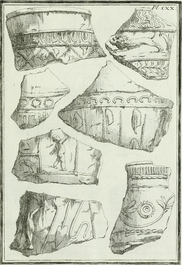 An illustration from Recueil d'antiquités egyptiennes, etrusques, grecques et romaines, 1756, leaf 688
