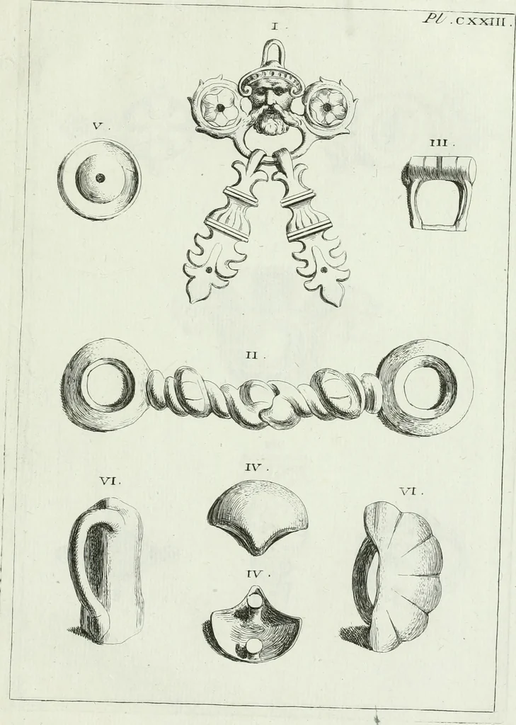 An illustration from Recueil d'antiquités egyptiennes, etrusques, grecques et romaines, 1756, leaf 694