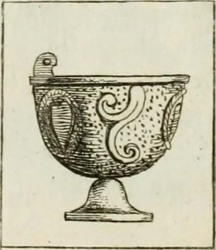 An illustration from Recueil d'antiquités egyptiennes, etrusques, grecques et romaines, 1756, leaf 9