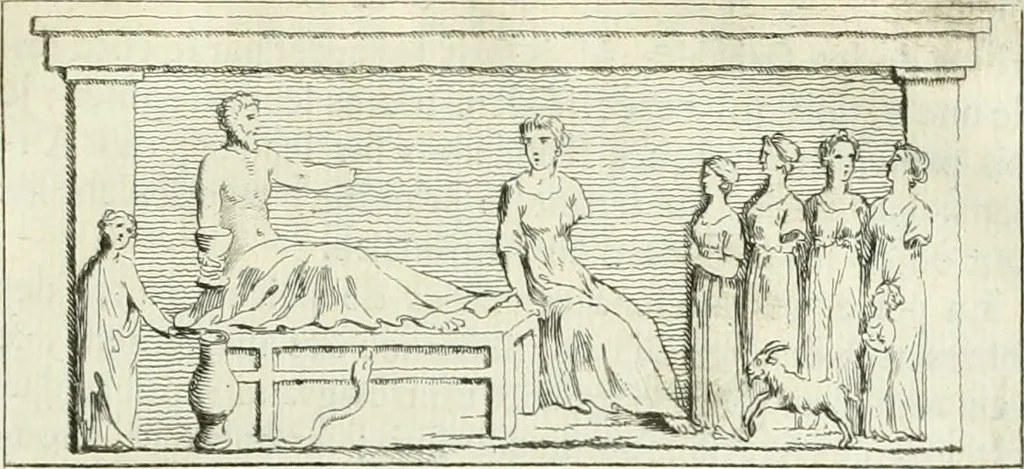 An illustration from Recueil d'antiquités egyptiennes, etrusques, grecques et romaines, 1756, leaf 148