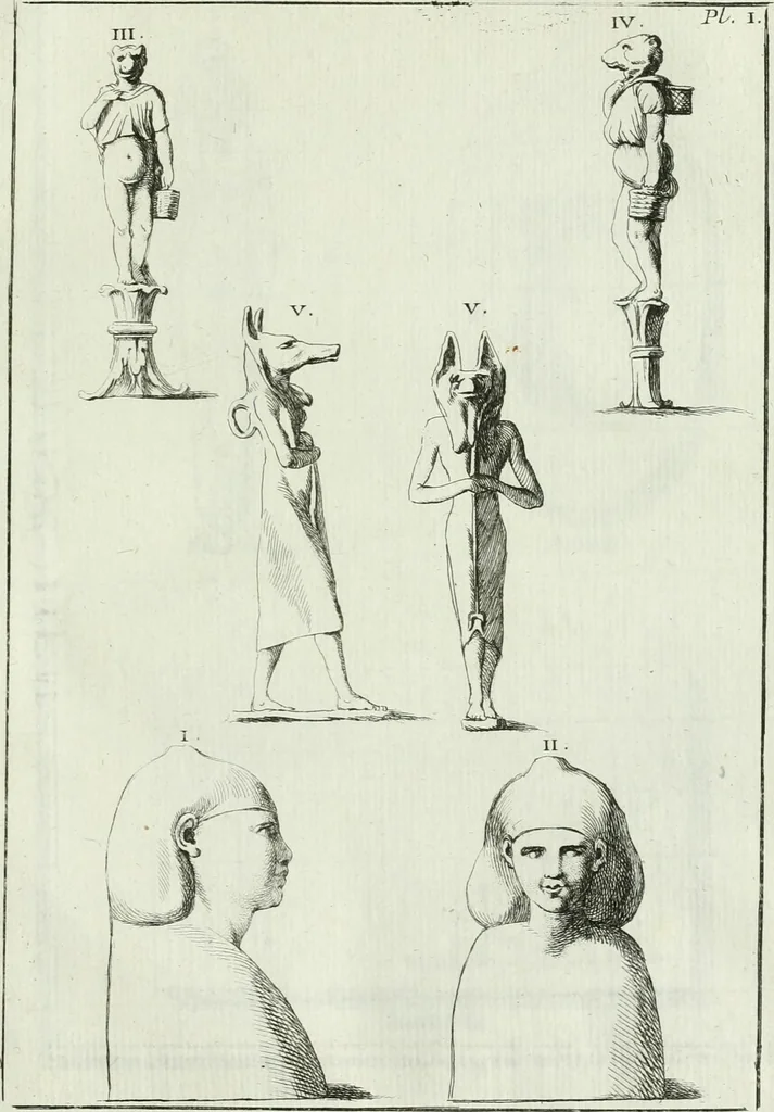 An illustration from Recueil d'antiquités egyptiennes, etrusques, grecques et romaines, 1756, leaf 492