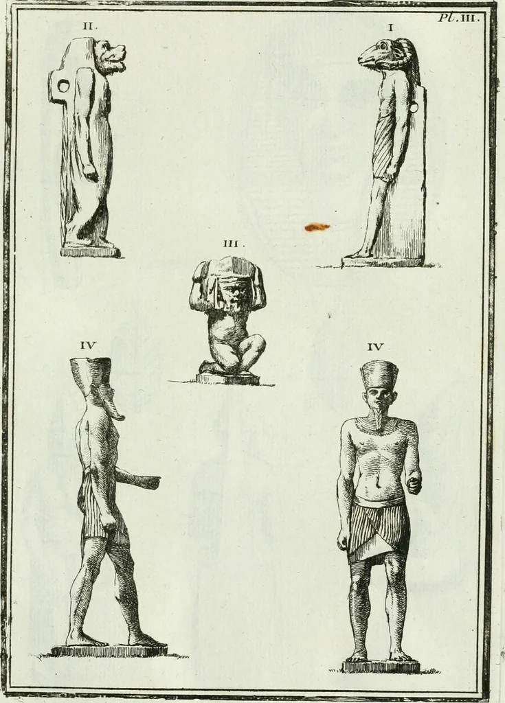 An illustration from Recueil d'antiquités egyptiennes, etrusques, grecques et romaines, 1756, leaf 496