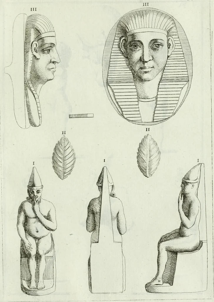 An illustration from Recueil d'antiquités egyptiennes, etrusques, grecques et romaines, 1756, leaf 498