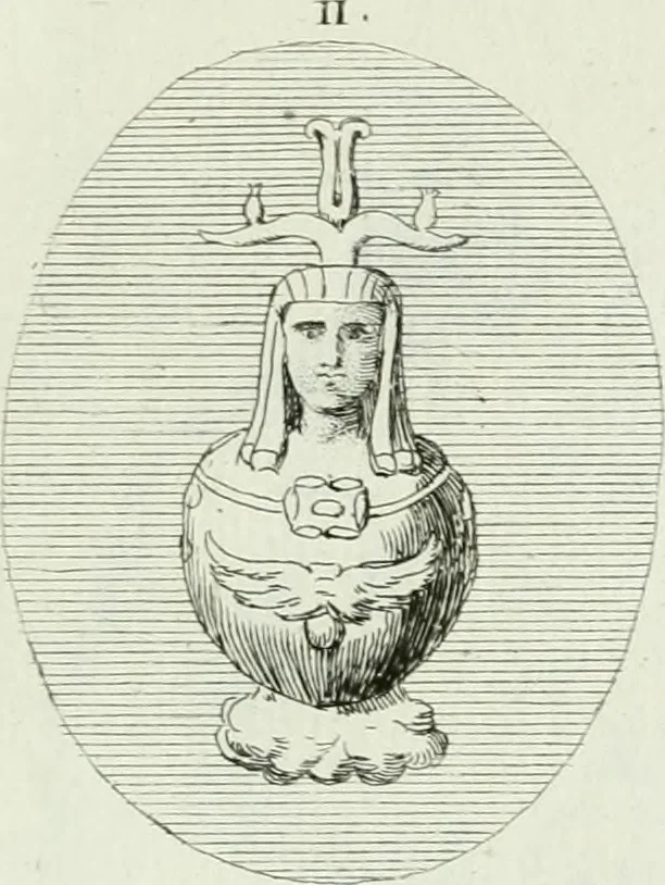 An illustration from Recueil d'antiquités egyptiennes, etrusques, grecques et romaines, 1756, leaf 502