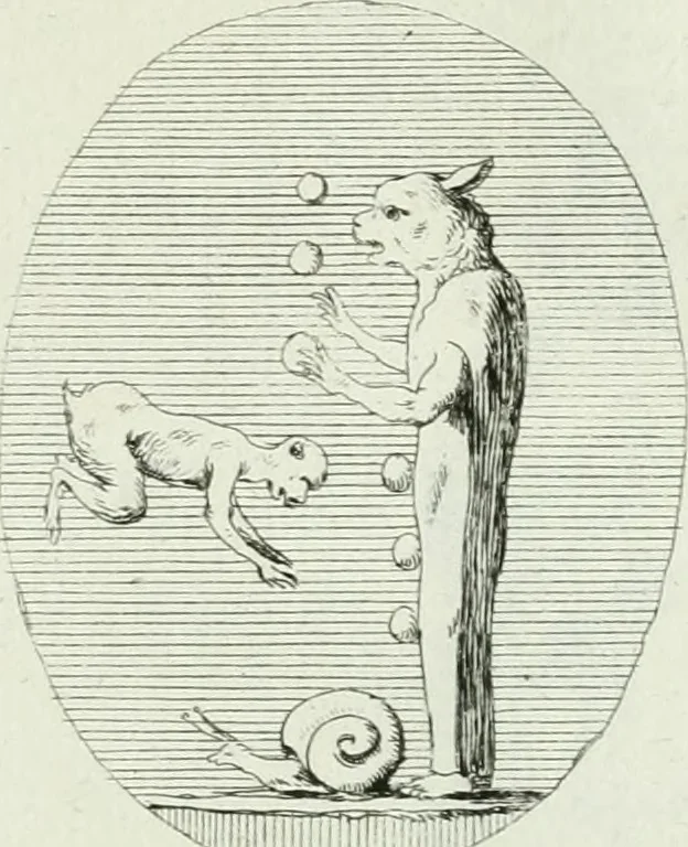 An illustration from Recueil d'antiquités egyptiennes, etrusques, grecques et romaines, 1756, leaf 502