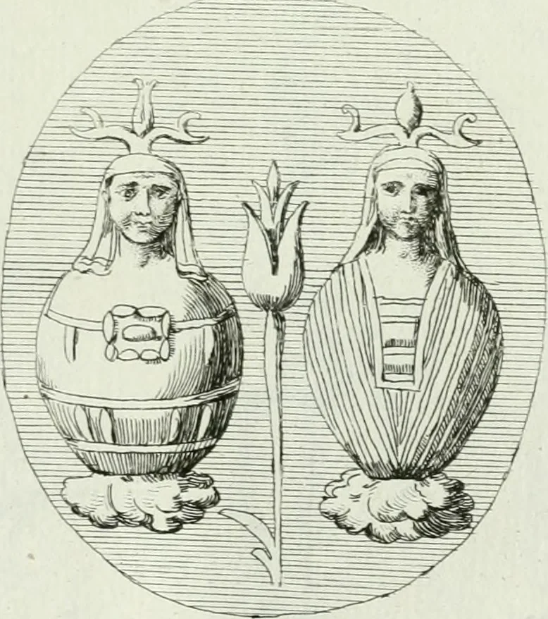 An illustration from Recueil d'antiquités egyptiennes, etrusques, grecques et romaines, 1756, leaf 502