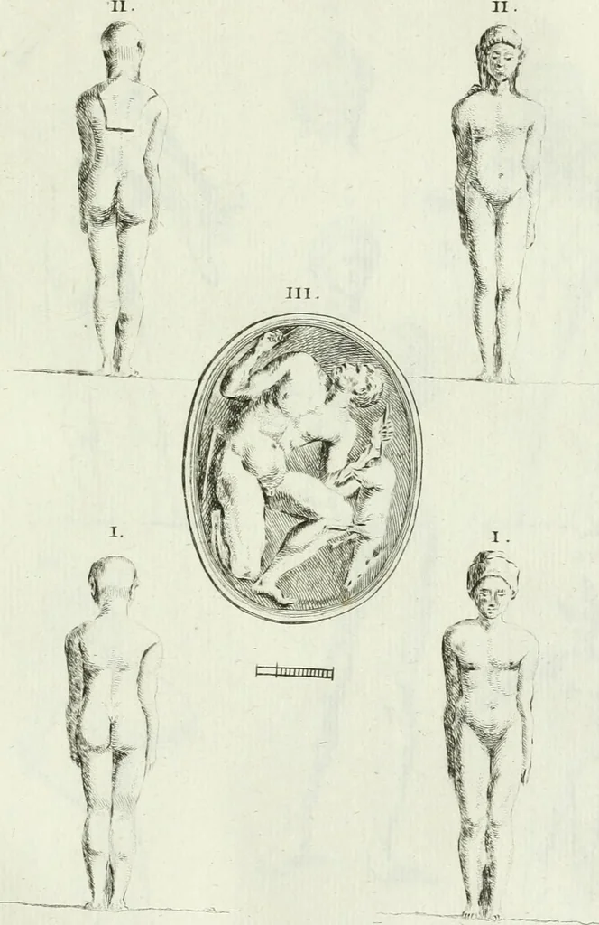 An illustration from Recueil d'antiquités egyptiennes, etrusques, grecques et romaines, 1756, leaf 520