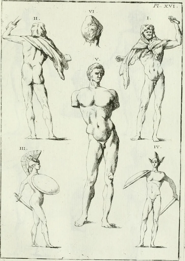 An illustration from Recueil d'antiquités egyptiennes, etrusques, grecques et romaines, 1756, leaf 522