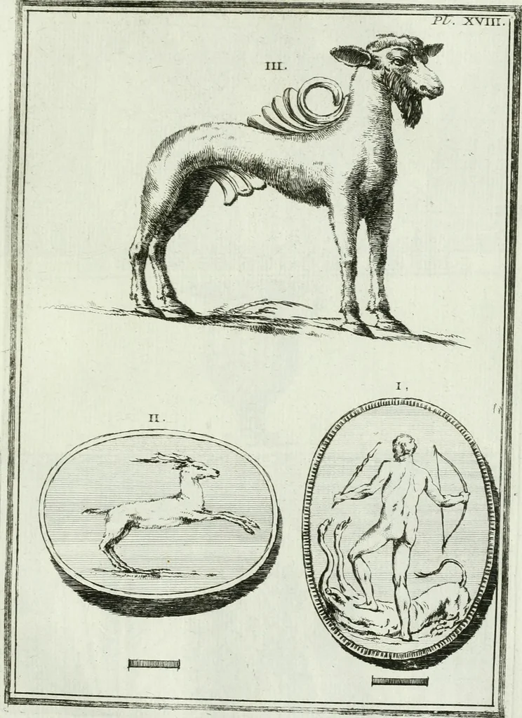 An illustration from Recueil d'antiquités egyptiennes, etrusques, grecques et romaines, 1756, leaf 526