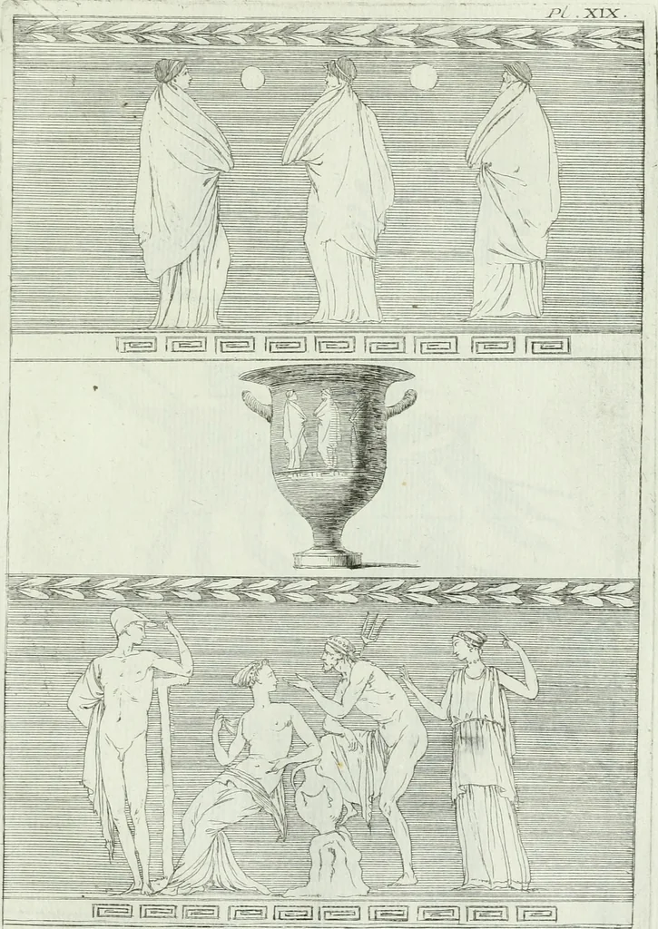 An illustration from Recueil d'antiquités egyptiennes, etrusques, grecques et romaines, 1756, leaf 528