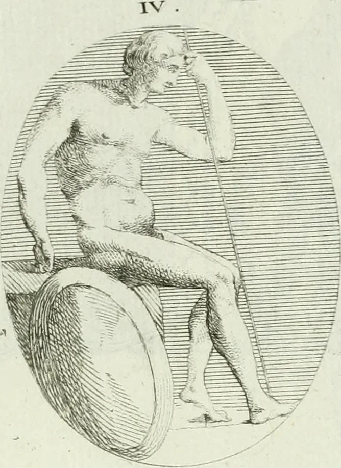 An illustration from Recueil d'antiquités egyptiennes, etrusques, grecques et romaines, 1756, leaf 546
