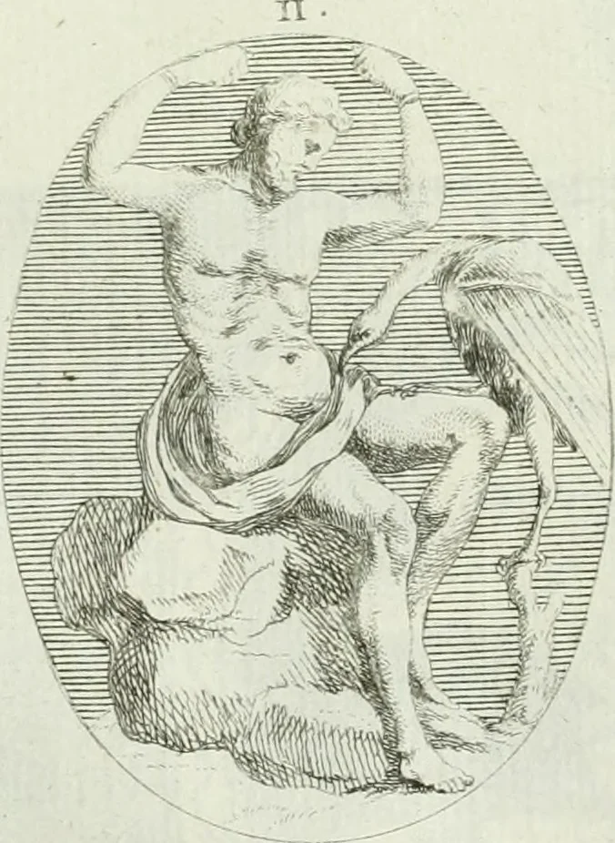 An illustration from Recueil d'antiquités egyptiennes, etrusques, grecques et romaines, 1756, leaf 546