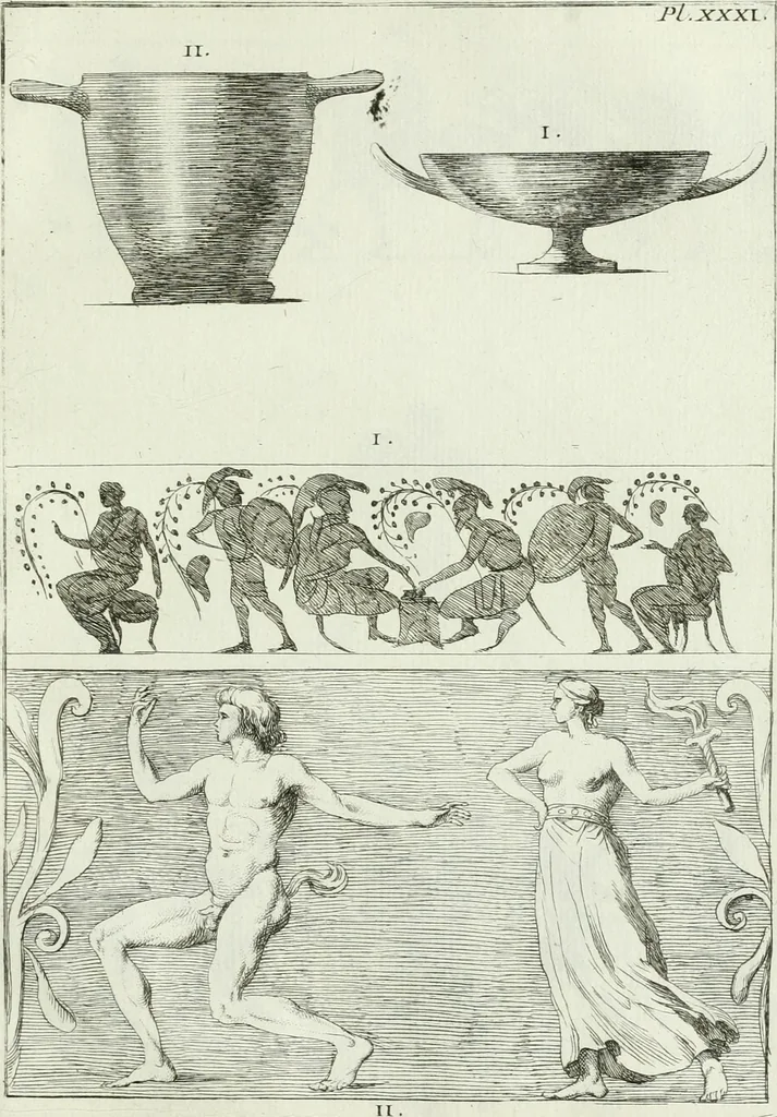 An illustration from Recueil d'antiquités egyptiennes, etrusques, grecques et romaines, 1756, leaf 552
