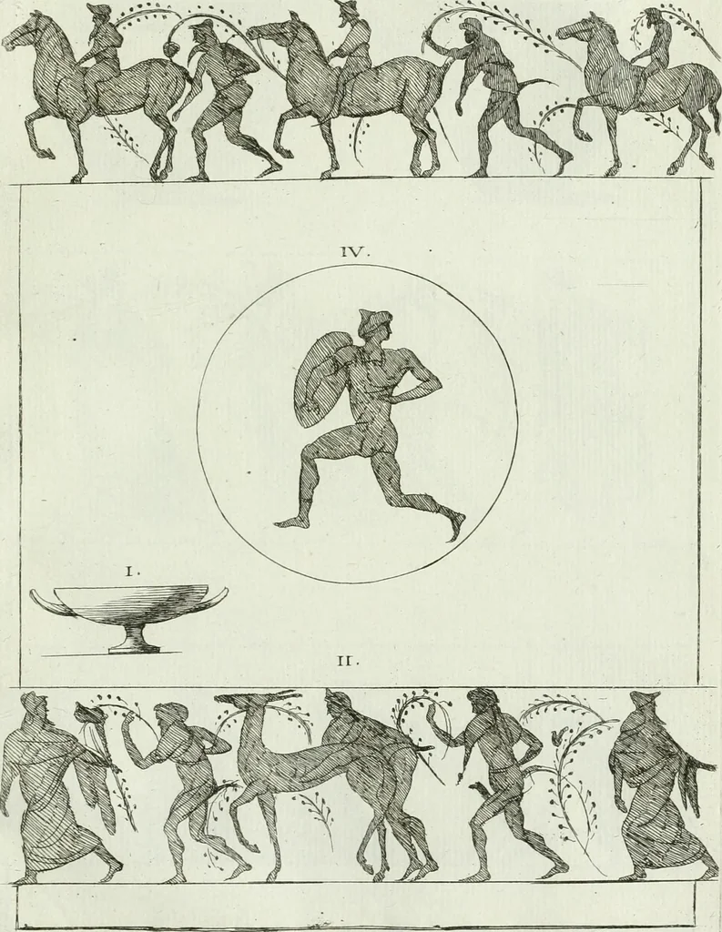 An illustration from Recueil d'antiquités egyptiennes, etrusques, grecques et romaines, 1756, leaf 554
