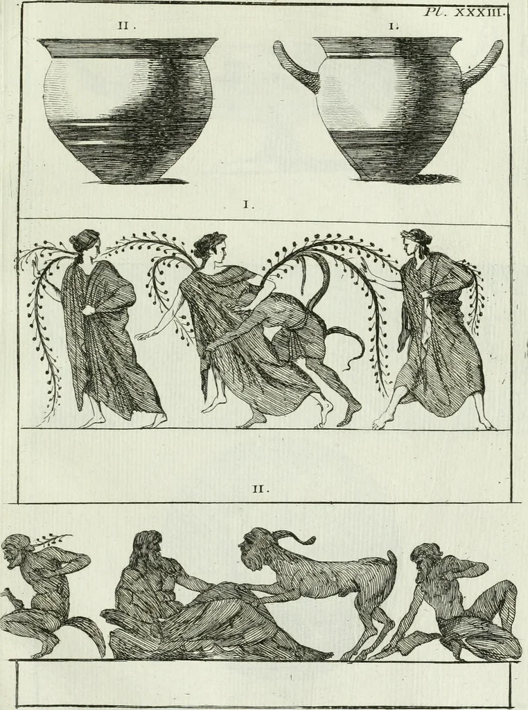 An illustration from Recueil d'antiquités egyptiennes, etrusques, grecques et romaines, 1756, leaf 556