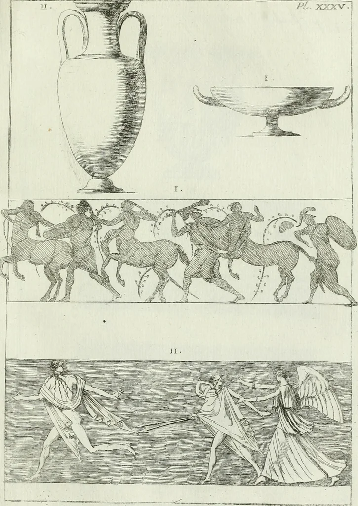 An illustration from Recueil d'antiquités egyptiennes, etrusques, grecques et romaines, 1756, leaf 560