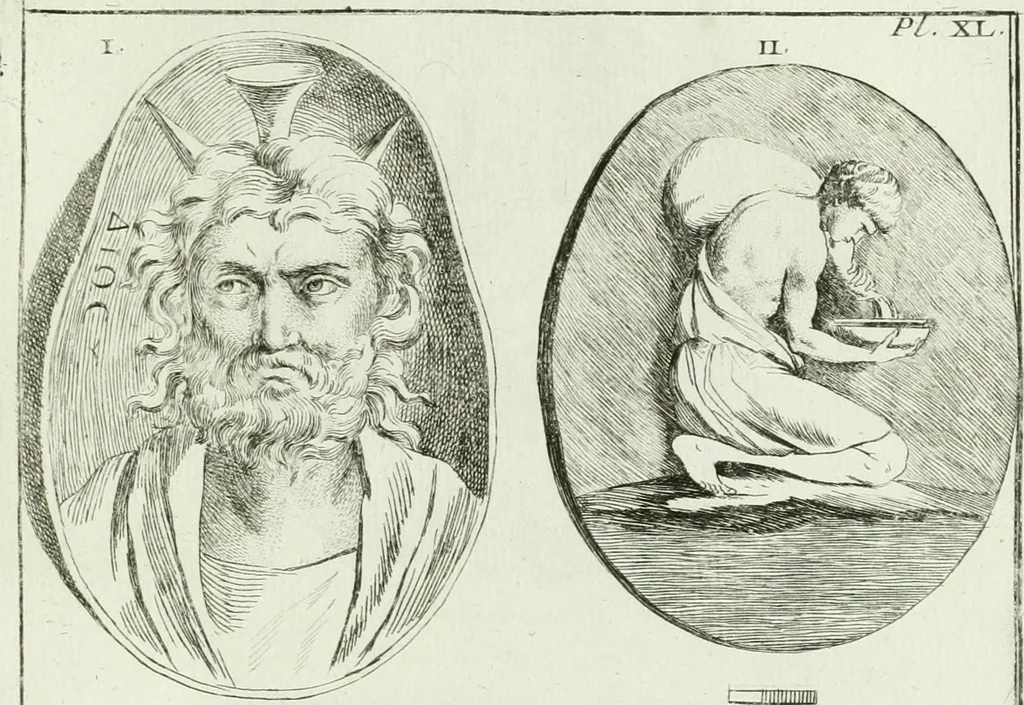 An illustration from Recueil d'antiquités egyptiennes, etrusques, grecques et romaines, 1756, leaf 570