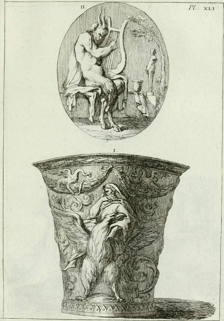 An illustration from Recueil d'antiquités egyptiennes, etrusques, grecques et romaines, 1756, leaf 572