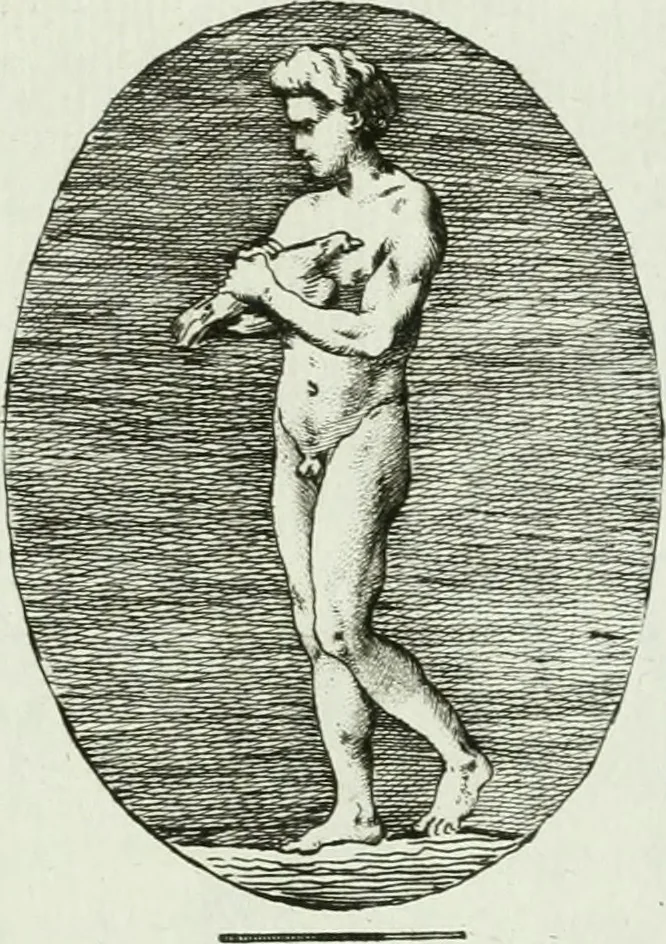 An illustration from Recueil d'antiquités egyptiennes, etrusques, grecques et romaines, 1756, leaf 578