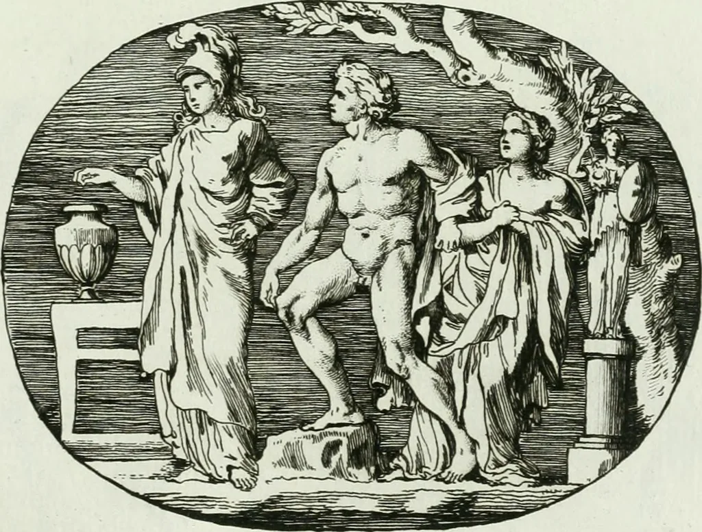 An illustration from Recueil d'antiquités egyptiennes, etrusques, grecques et romaines, 1756, leaf 578