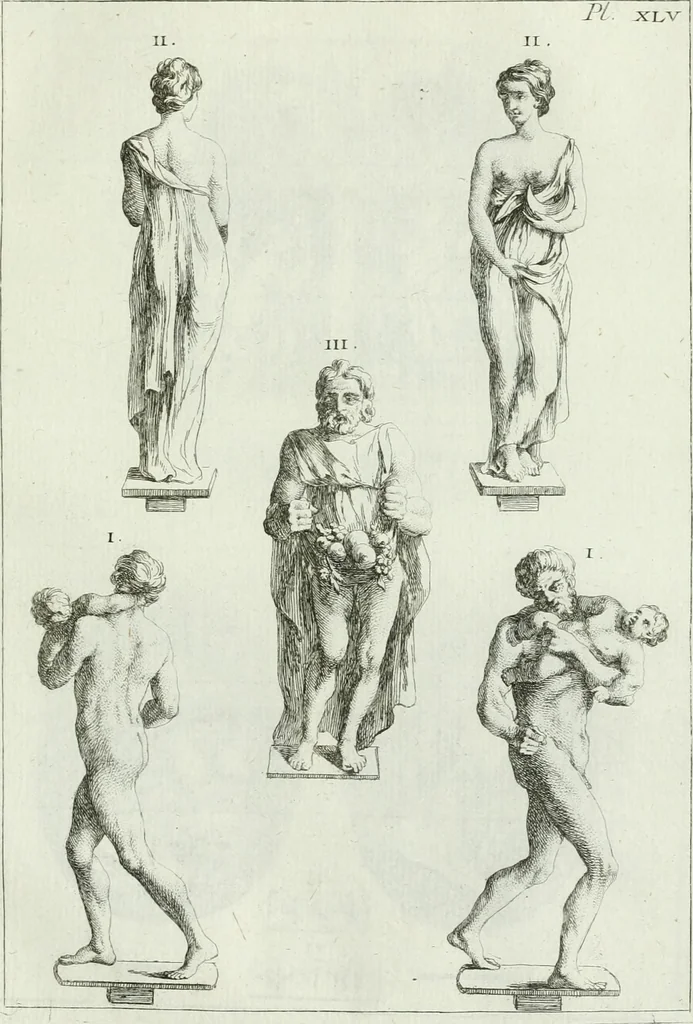 An illustration from Recueil d'antiquités egyptiennes, etrusques, grecques et romaines, 1756, leaf 580