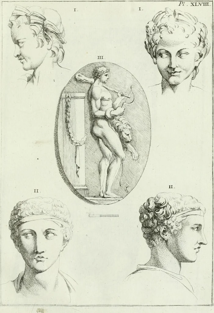 An illustration from Recueil d'antiquités egyptiennes, etrusques, grecques et romaines, 1756, leaf 586