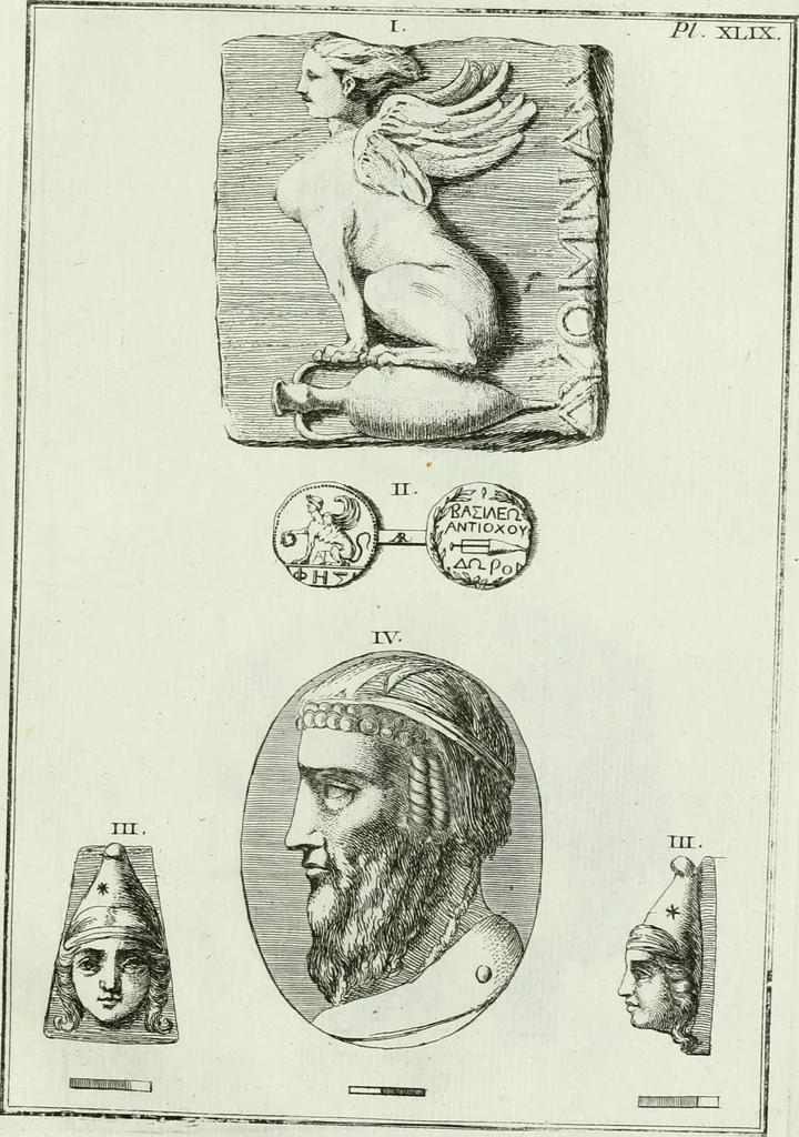An illustration from Recueil d'antiquités egyptiennes, etrusques, grecques et romaines, 1756, leaf 588