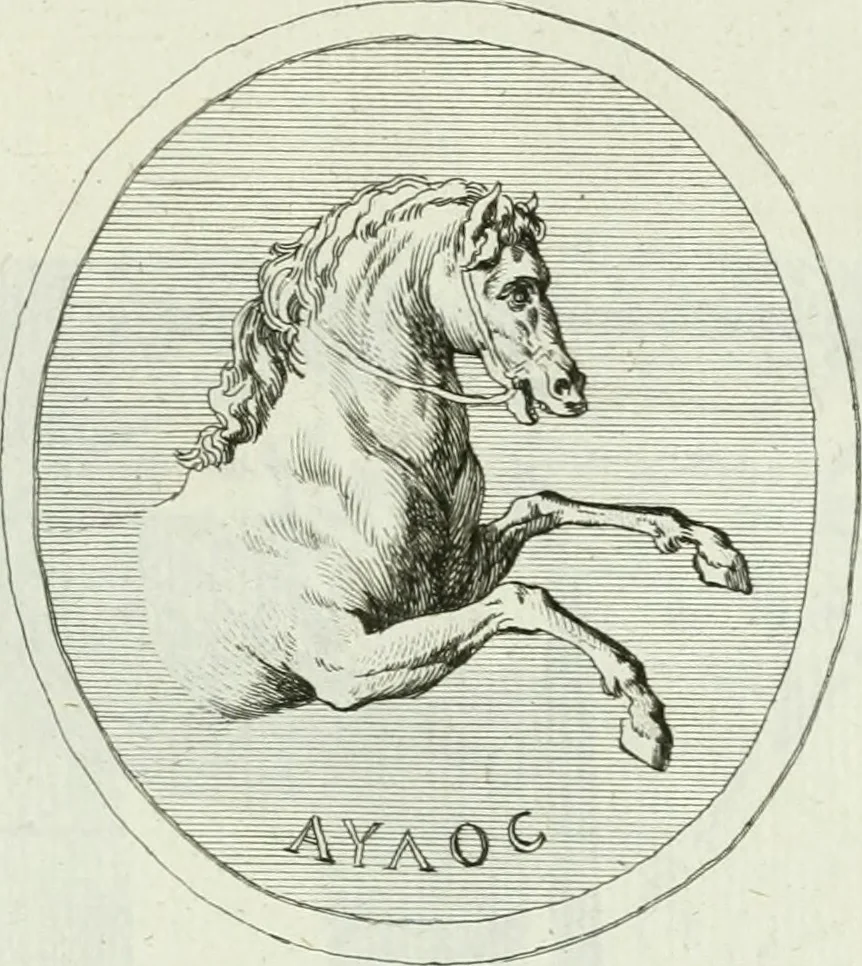 An illustration from Recueil d'antiquités egyptiennes, etrusques, grecques et romaines, 1756, leaf 594