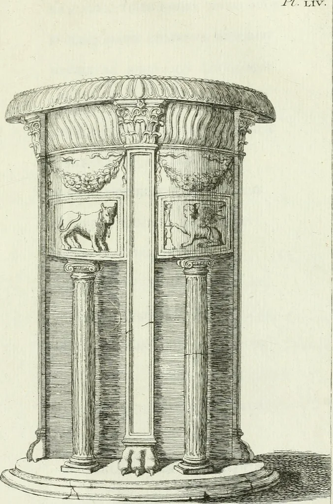 An illustration from Recueil d'antiquités egyptiennes, etrusques, grecques et romaines, 1756, leaf 598