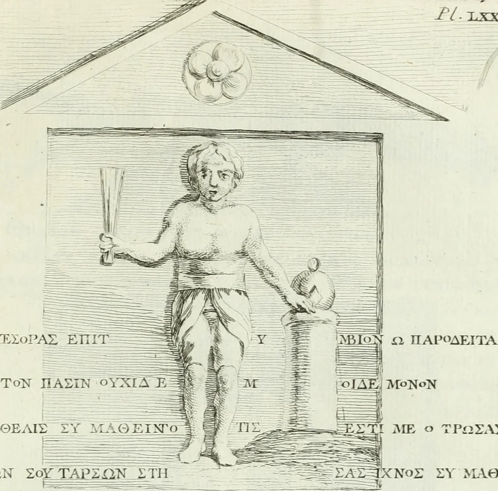 An illustration from Recueil d'antiquités egyptiennes, etrusques, grecques et romaines, 1756, leaf 644