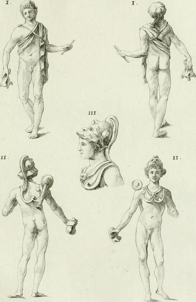 An illustration from Recueil d'antiquités egyptiennes, etrusques, grecques et romaines, 1756, leaf 650