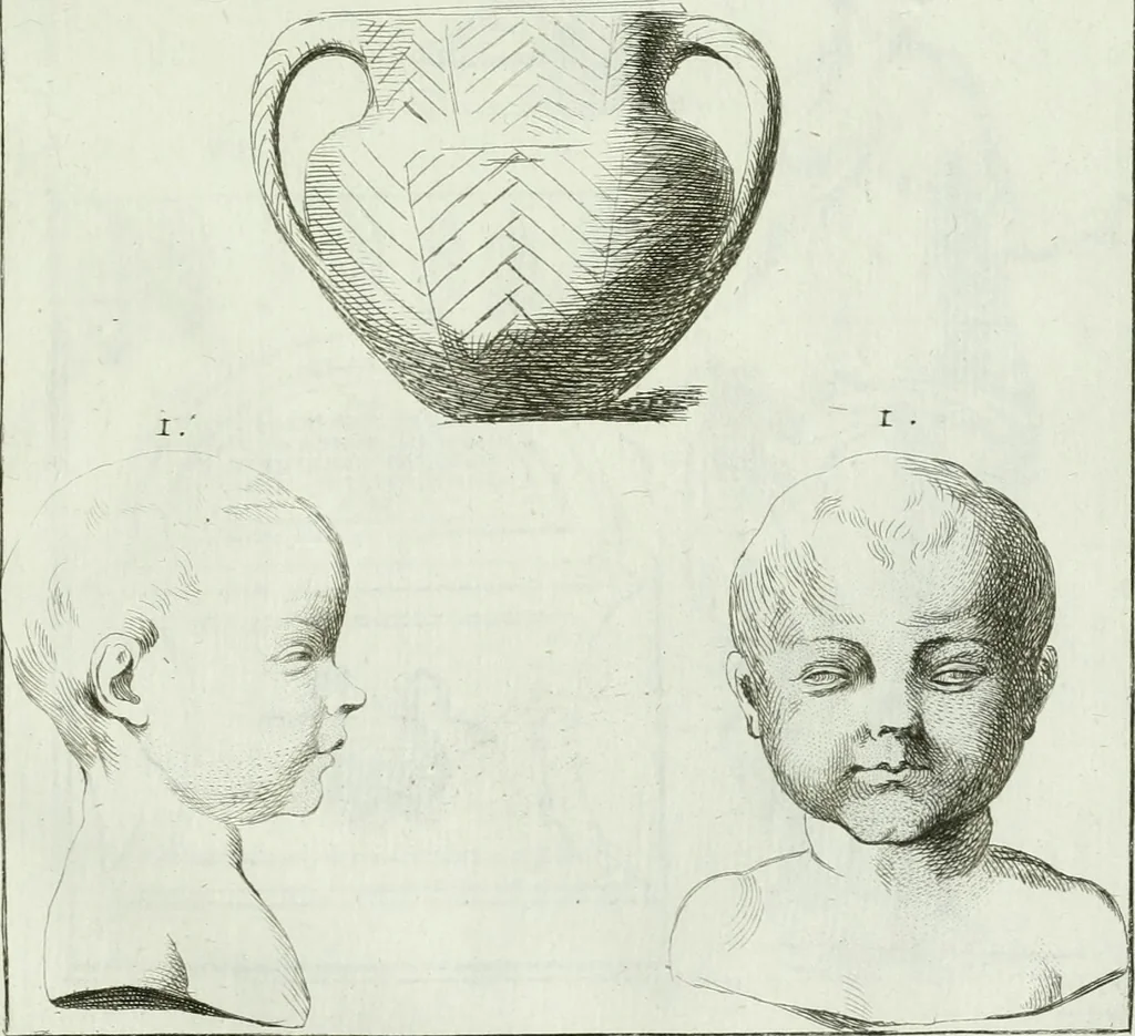 An illustration from Recueil d'antiquités egyptiennes, etrusques, grecques et romaines, 1756, leaf 656