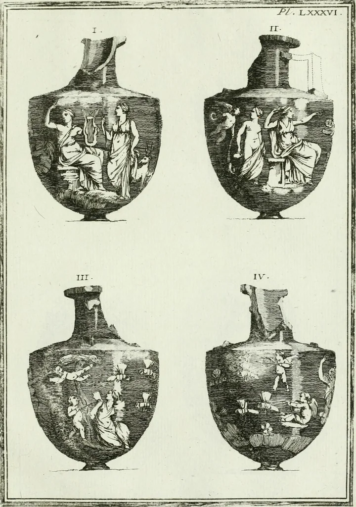 An illustration from Recueil d'antiquités egyptiennes, etrusques, grecques et romaines, 1756, leaf 666