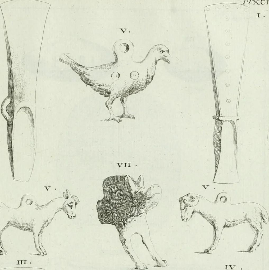 An illustration from Recueil d'antiquités egyptiennes, etrusques, grecques et romaines, 1756, leaf 678