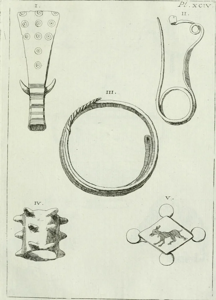 An illustration from Recueil d'antiquités egyptiennes, etrusques, grecques et romaines, 1756, leaf 682
