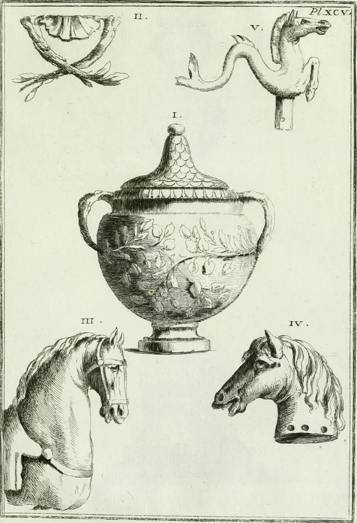 An illustration from Recueil d'antiquités egyptiennes, etrusques, grecques et romaines, 1756, leaf 684