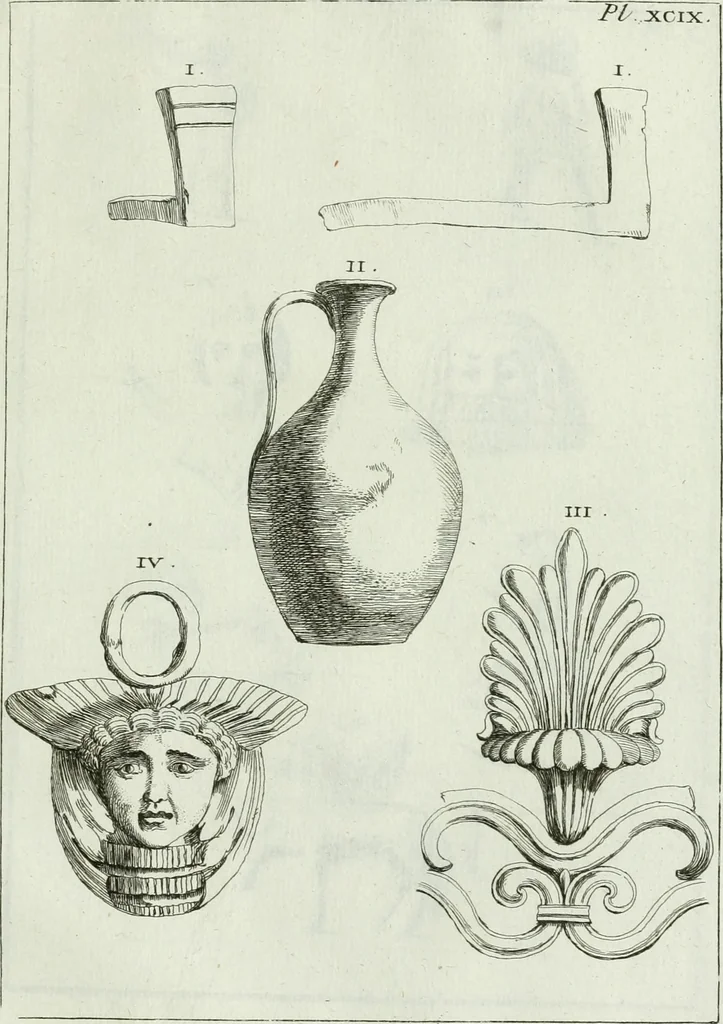 An illustration from Recueil d'antiquités egyptiennes, etrusques, grecques et romaines, 1756, leaf 692