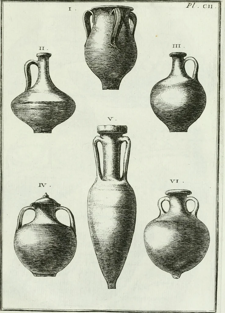 An illustration from Recueil d'antiquités egyptiennes, etrusques, grecques et romaines, 1756, leaf 698