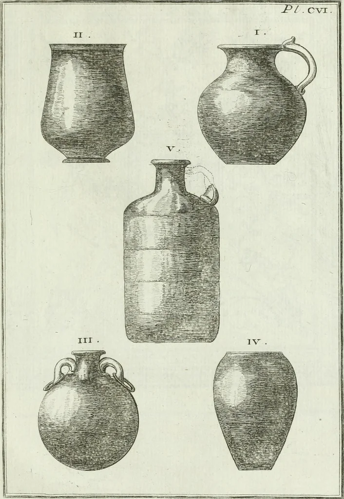 An illustration from Recueil d'antiquités egyptiennes, etrusques, grecques et romaines, 1756, leaf 706