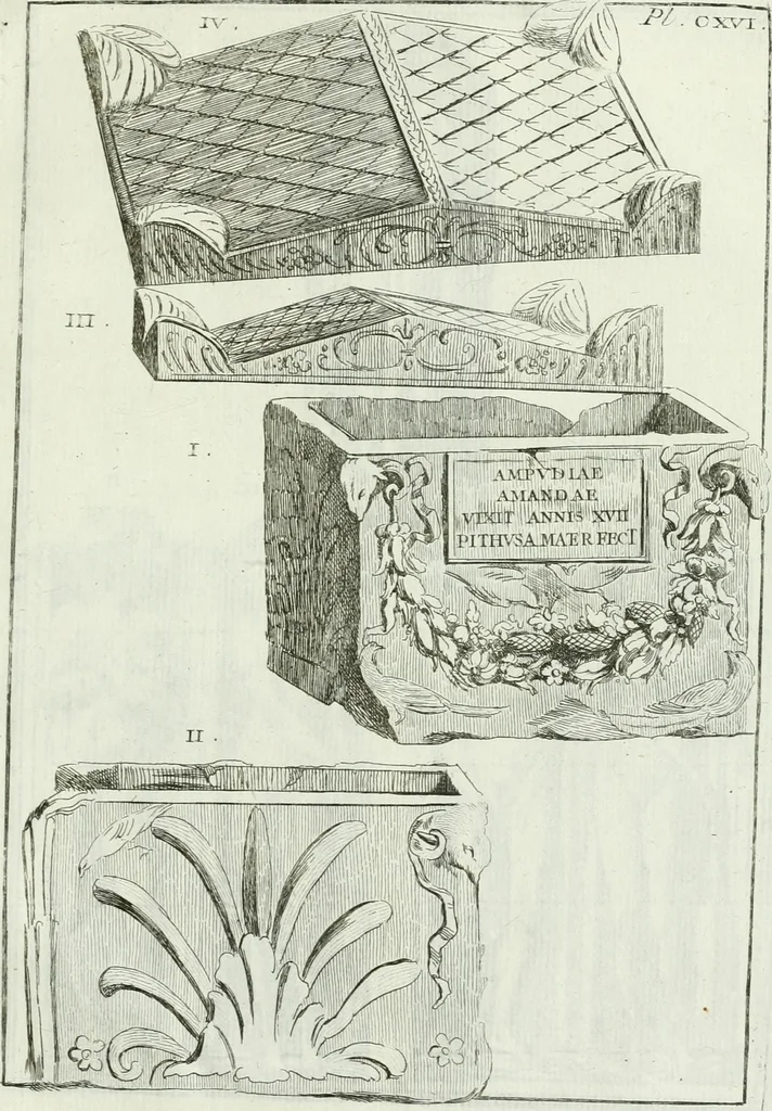 An illustration from Recueil d'antiquités egyptiennes, etrusques, grecques et romaines, 1756, leaf 726
