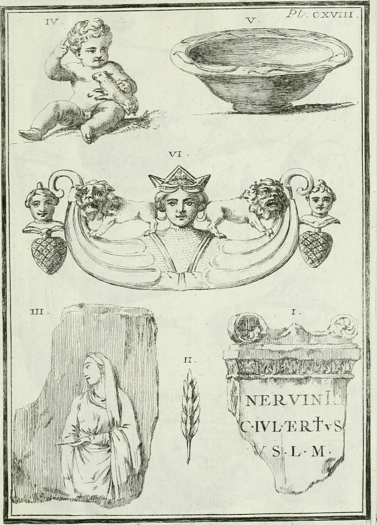 An illustration from Recueil d'antiquités egyptiennes, etrusques, grecques et romaines, 1756, leaf 730