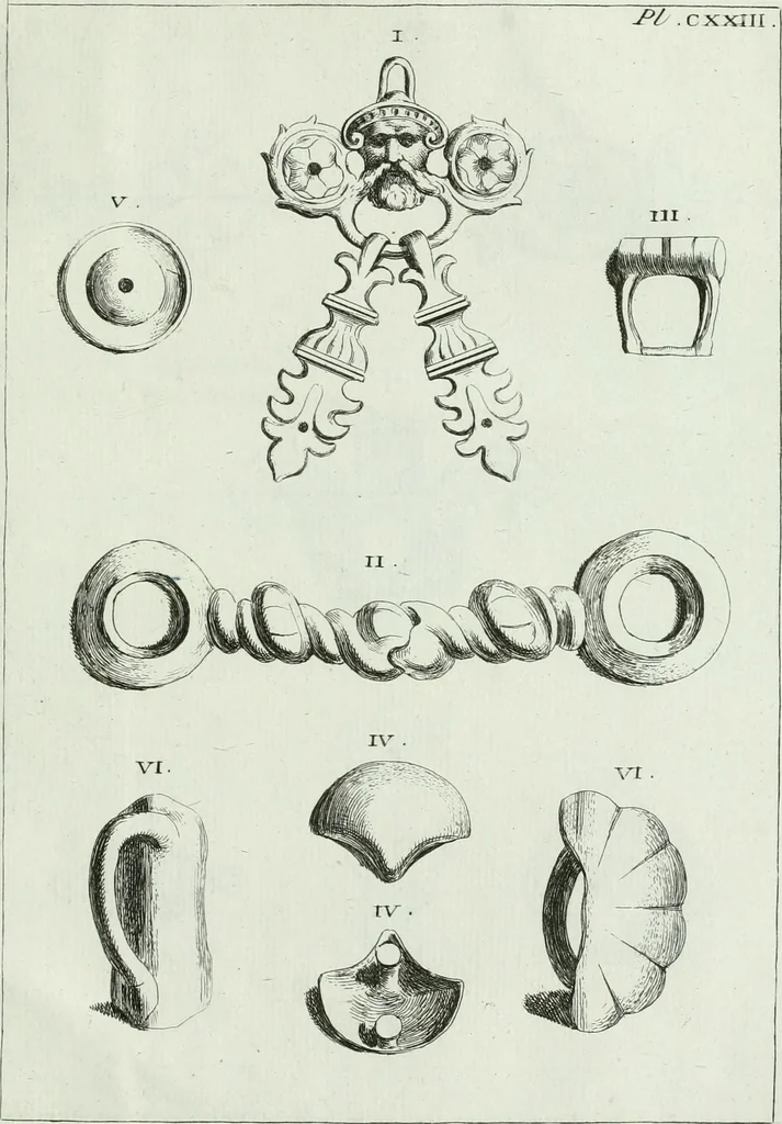 An illustration from Recueil d'antiquités egyptiennes, etrusques, grecques et romaines, 1756, leaf 740