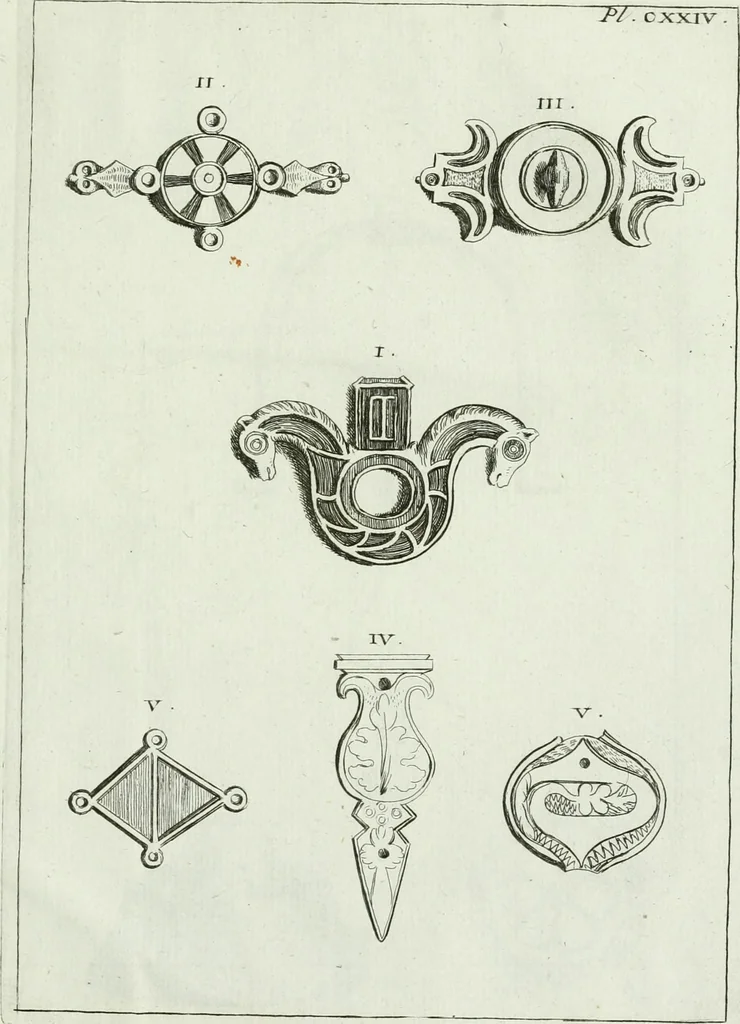 An illustration from Recueil d'antiquités egyptiennes, etrusques, grecques et romaines, 1756, leaf 742