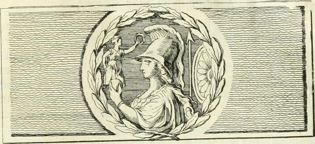 An illustration from Recueil d'antiquités egyptiennes, etrusques, grecques et romaines, 1756, leaf 380
